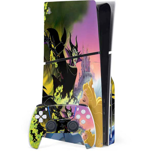 Disney Villains Sleeping Beauty and Maleficent Art PlayStation PS5 Skins